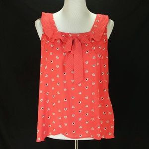 LC Lauren Conrad Tank Sleeveless Pink Blouse Top